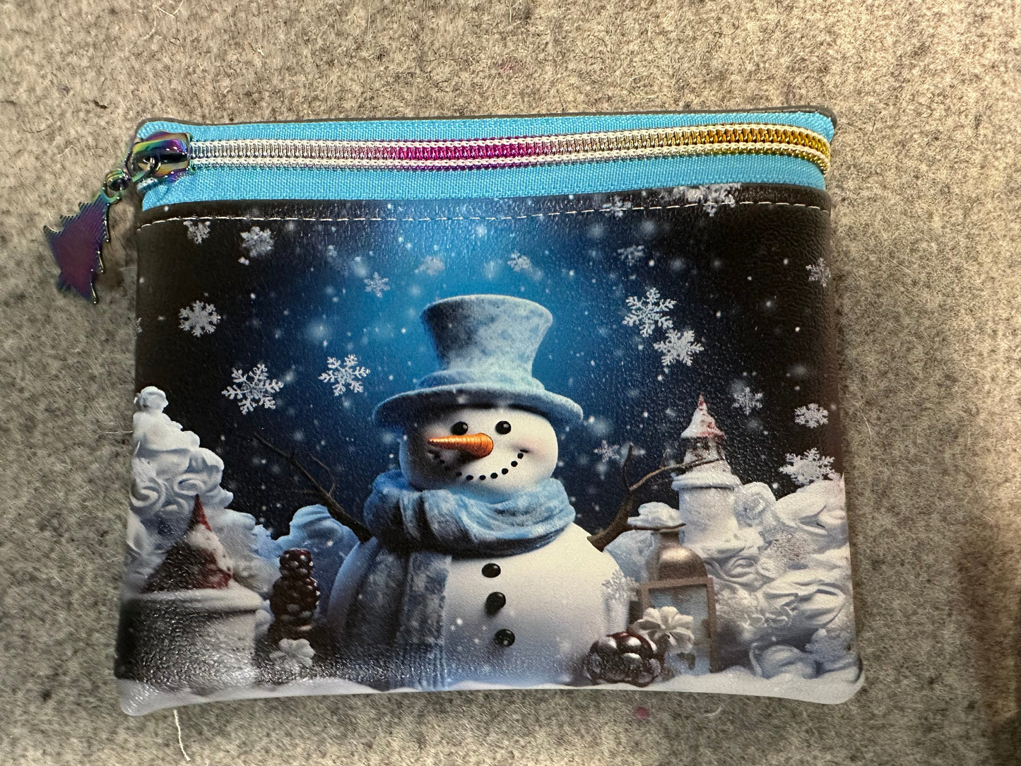 Small Accessory Bag Snowman (4x6)