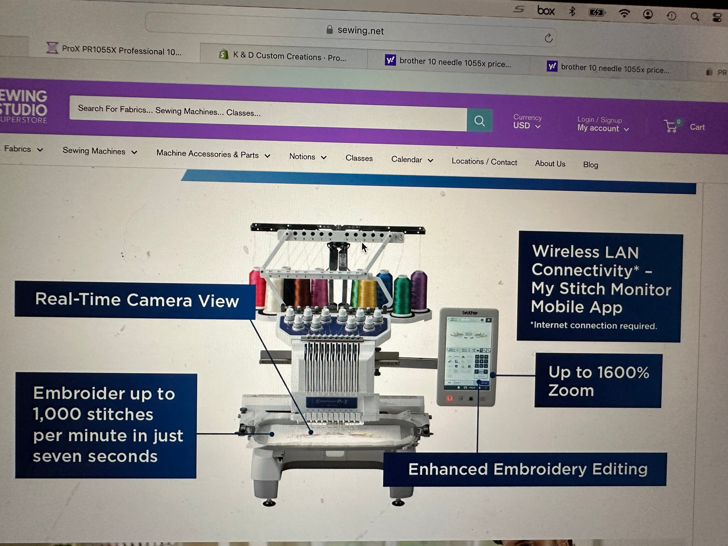 10 Needle Brother Entrepreneur PRO X Pr1055x