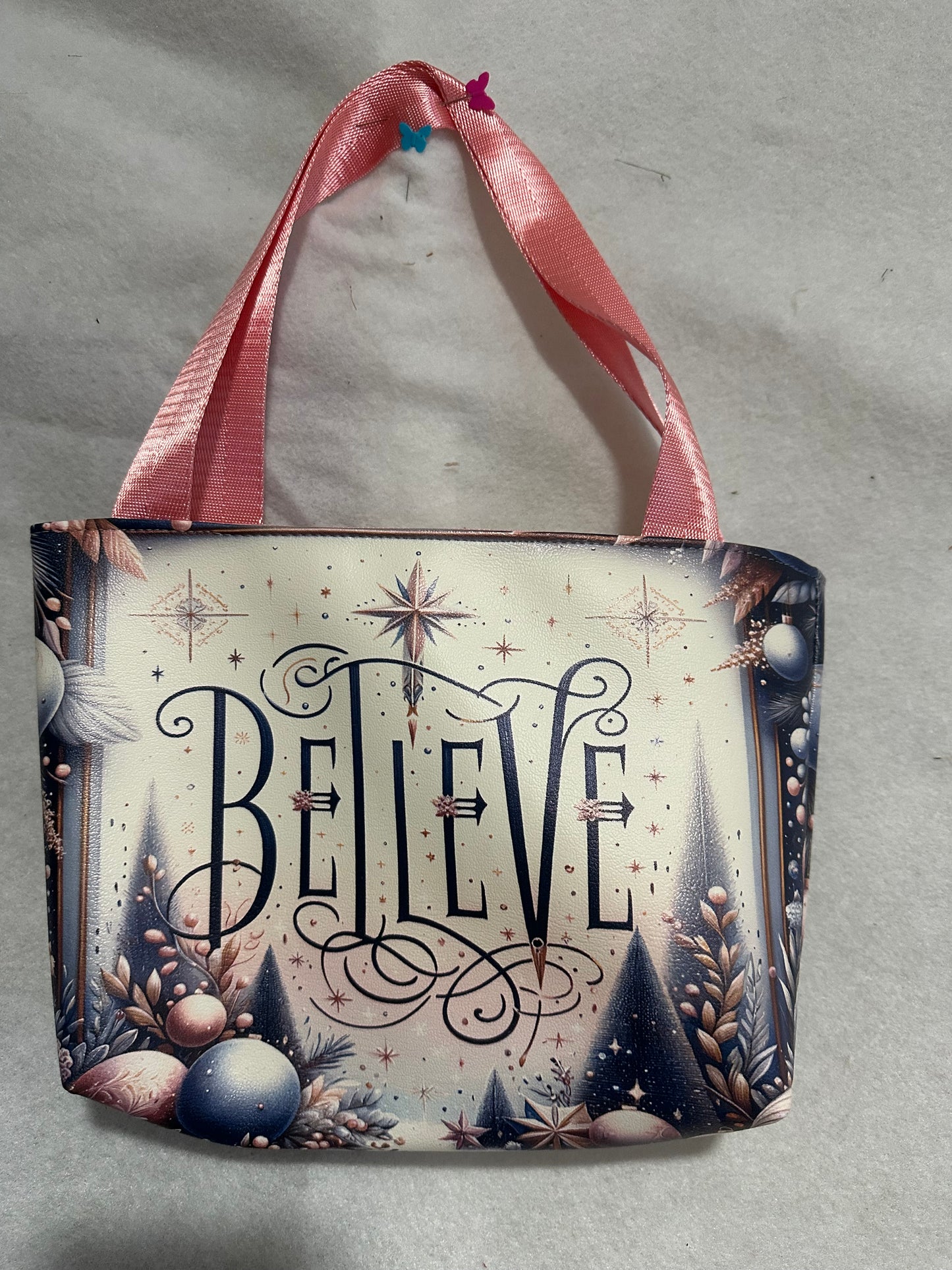 Tote Bag Believe Pink (11x8.5)