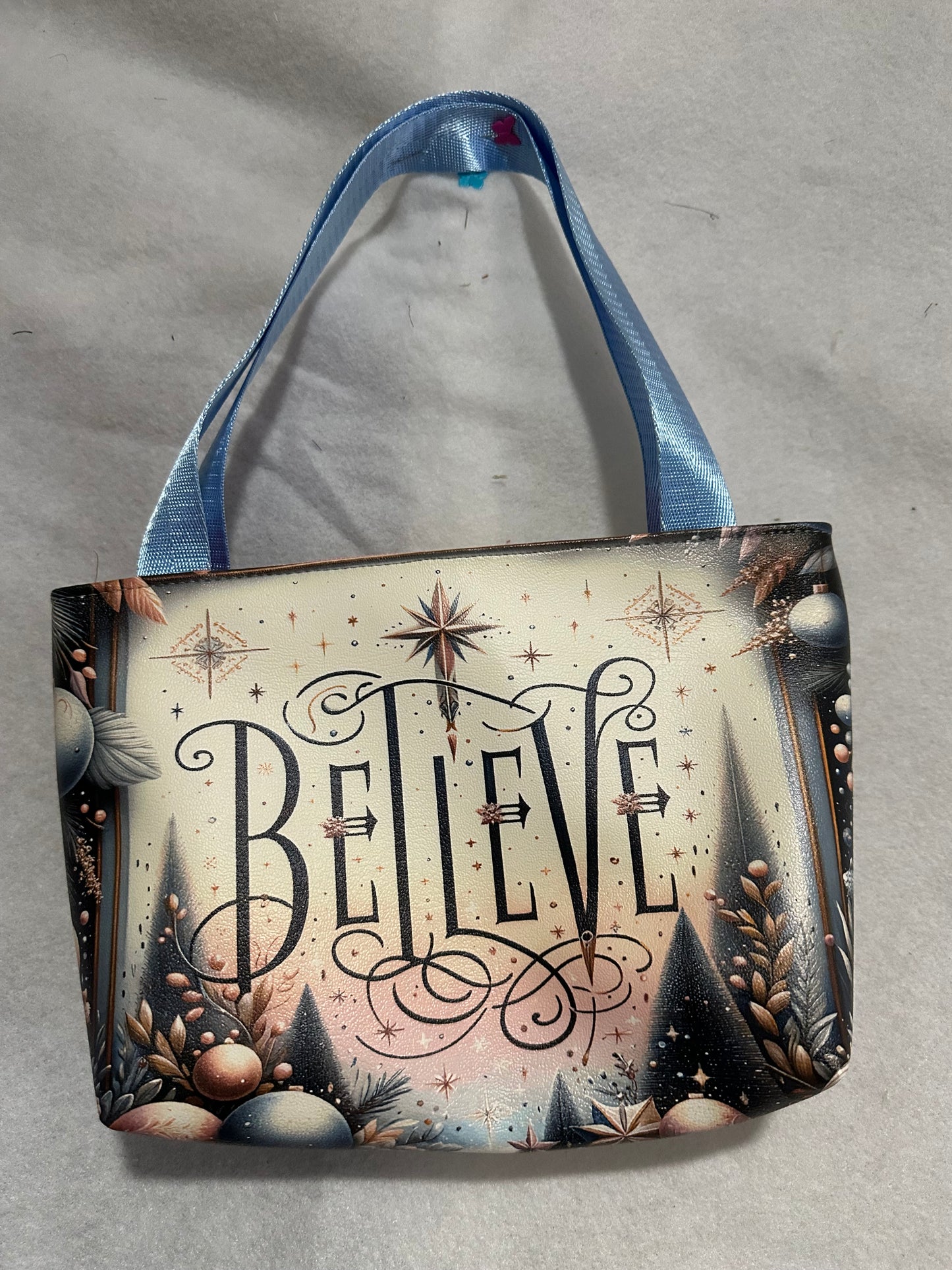 Tote Bag Believe Blue (11x8.5)