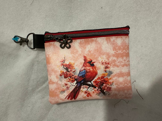 Small Accessory Bag Cardinal (4x6) With Clip