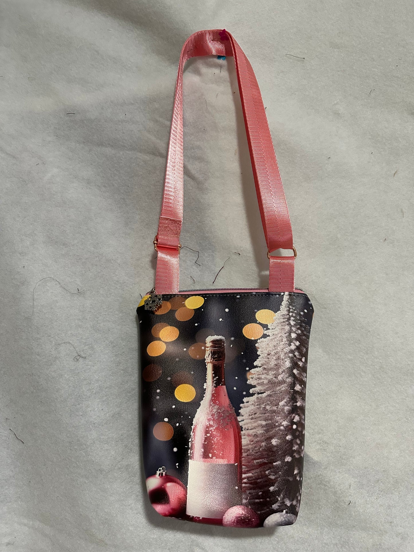 Medium Wine Bottle Crossbody (6x9) Lined