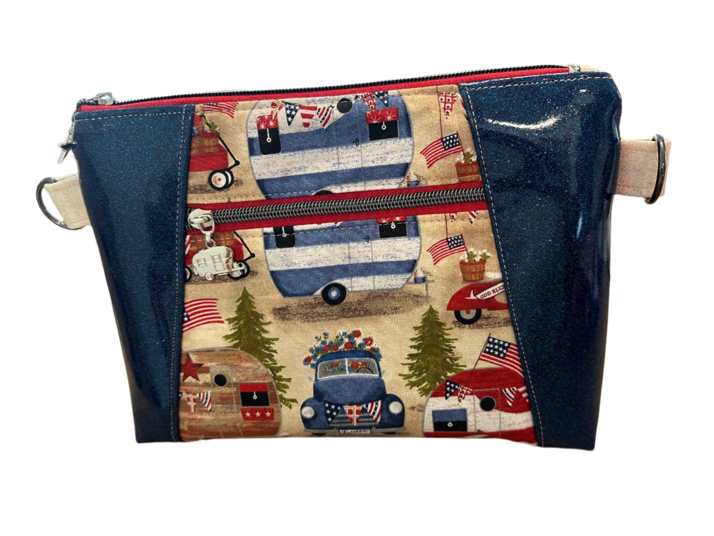 Crossbody Patriotic Camper Bags